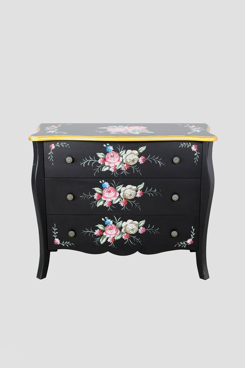 Carraig Donn Isabel Black 3 Drawer Cabinet