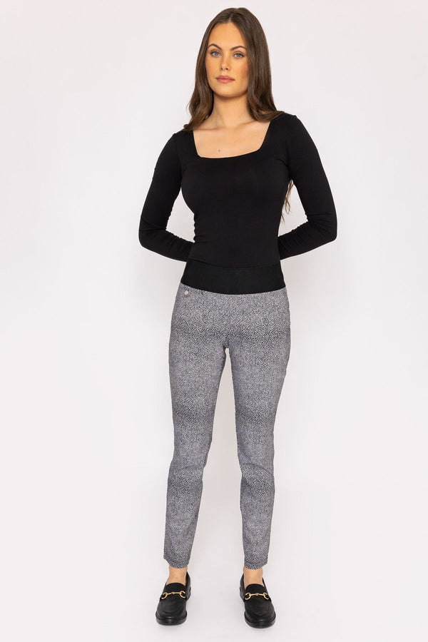 Carraig Donn Jacquard Pant in Animal Print