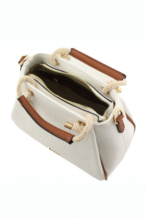 Carraig Donn Jade Midi Rope Grab Bag in White