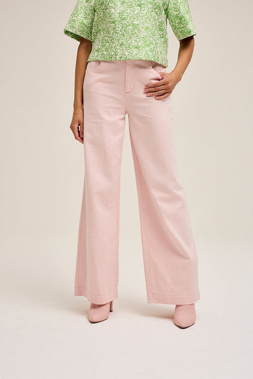 Carraig Donn Jake Wide Leg Jeans in Pink