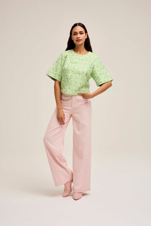 Carraig Donn Jake Wide Leg Jeans in Pink