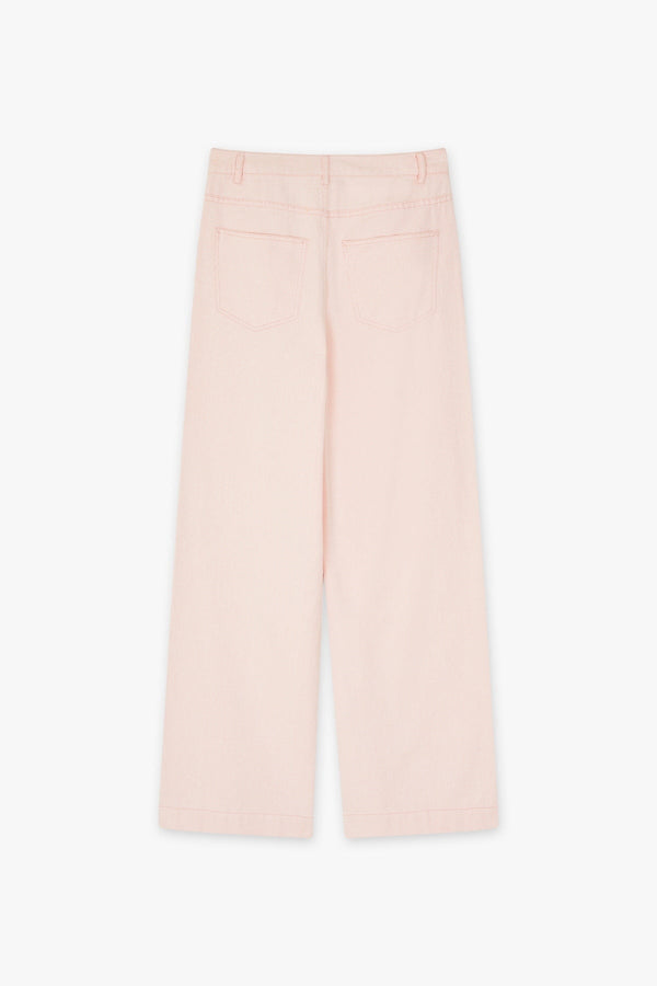Carraig Donn Jake Wide Leg Jeans in Pink
