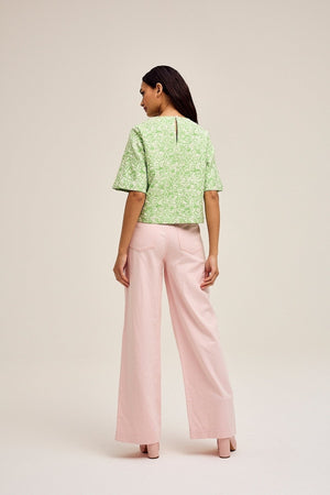 Carraig Donn Jake Wide Leg Jeans in Pink
