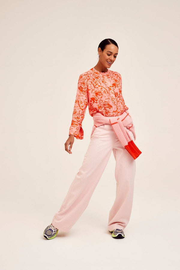 Carraig Donn Jake Wide Leg Jeans in Pink