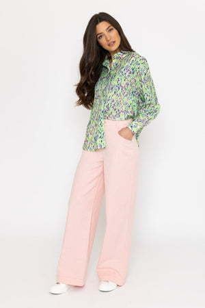 Carraig Donn Jake Wide Leg Jeans in Pink