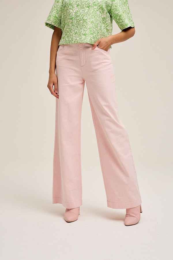 Carraig Donn Jake Wide Leg Jeans in Pink