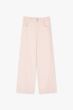 Carraig Donn Jake Wide Leg Jeans in Pink