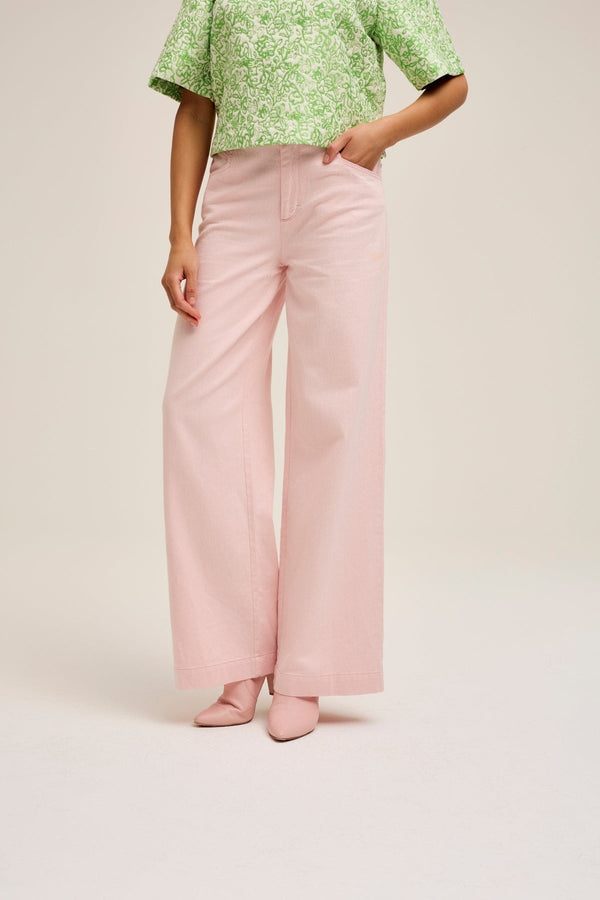 Carraig Donn Jake Wide Leg Jeans in Pink