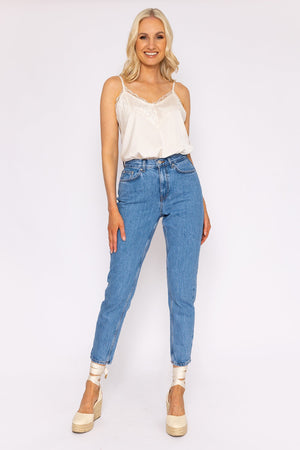 Carraig Donn Joana Mom Ankle Jeans in Denim 32"