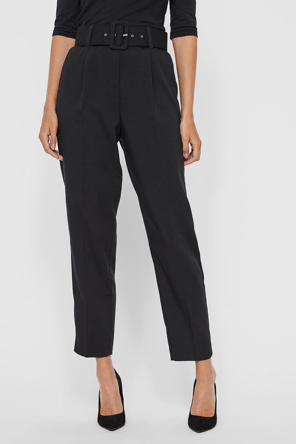 Carraig Donn Julie Carrot Pleat Pants in Black