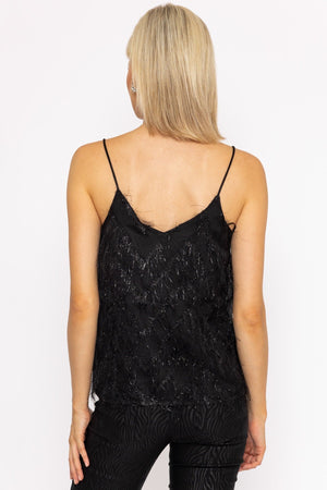 Carraig Donn Juliette Singlet Top in Black