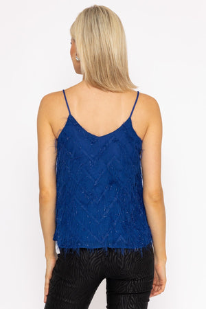Carraig Donn Juliette Singlet Top in Blue