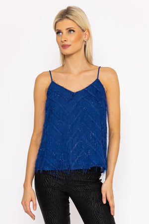 Carraig Donn Juliette Singlet Top in Blue