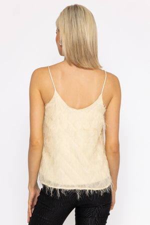 Carraig Donn Juliette Singlet Top in Cream