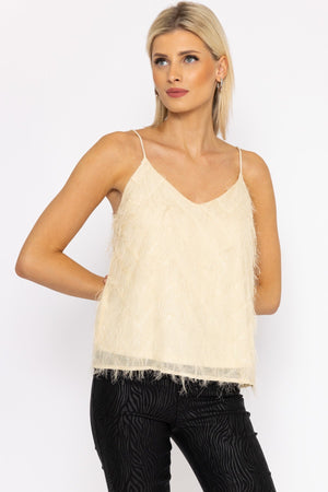 Carraig Donn Juliette Singlet Top in Cream