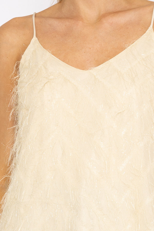 Carraig Donn Juliette Singlet Top in Cream