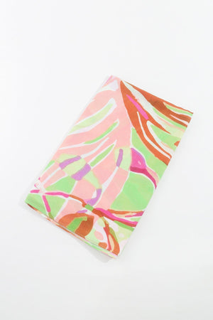 Carraig Donn Jungle Leave Scarf in Green
