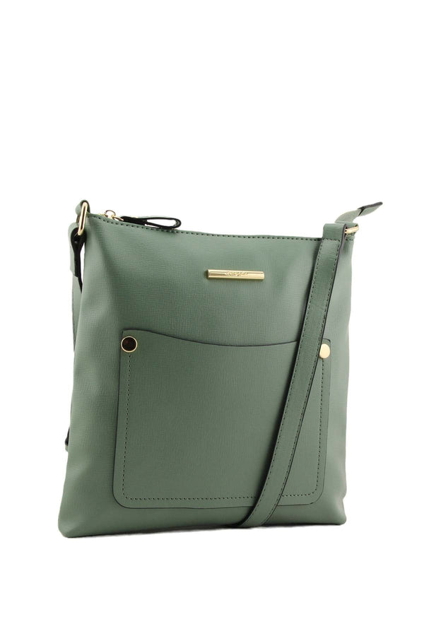 Carraig Donn Jurua Crossbody Bag in Sage Green