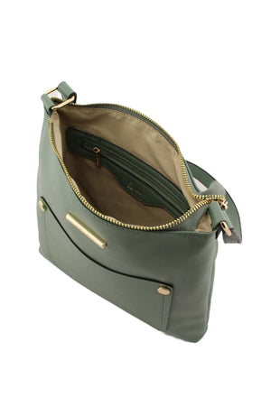 Carraig Donn Jurua Crossbody Bag in Sage Green
