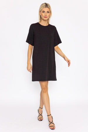 Carraig Donn Kanva Oversized Tee Dress in Pink Lurex