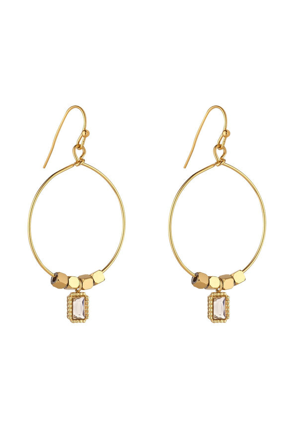 Carraig Donn Keilani Clear Stone Earrings