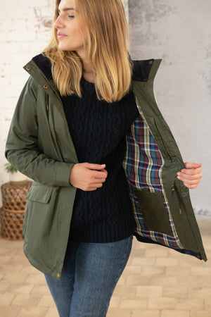Carraig Donn Kendal Waterproof Raincoat in Forest