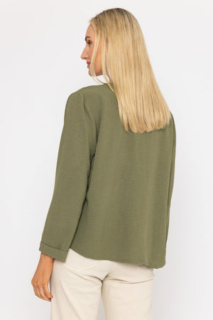 Carraig Donn Khaki Top with Necklace