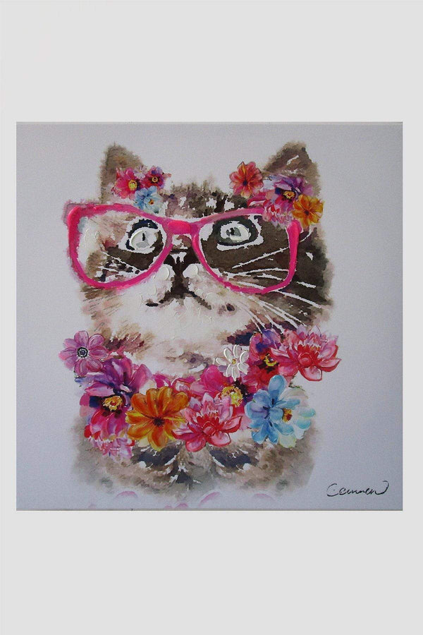 Carraig Donn Kitten Canvas Art Wall Decor 60 x 60