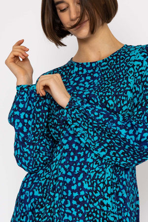 Carraig Donn Kittie Short Dress in Blue
