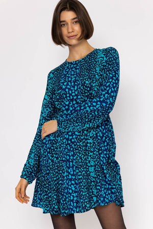 Carraig Donn Kittie Short Dress in Blue