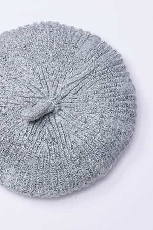Carraig Donn Knitted Beret in Grey