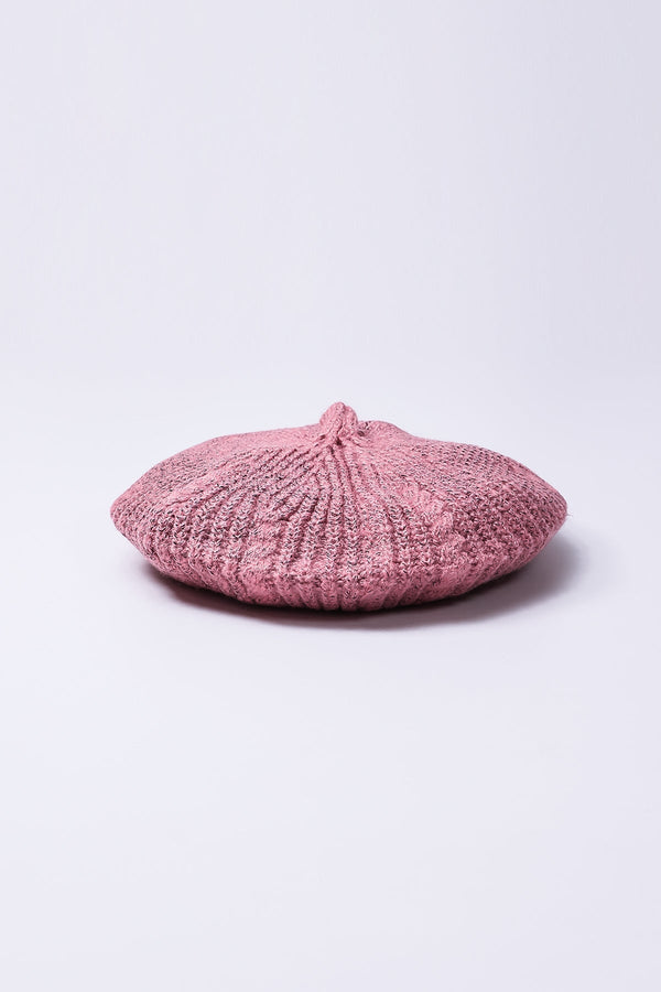 Carraig Donn Knitted Beret in Pink