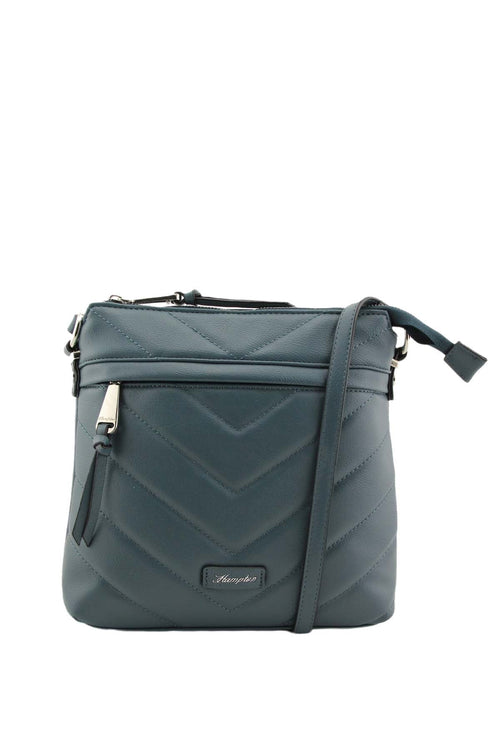 Laja Quilted Crossbody Bag in Navy