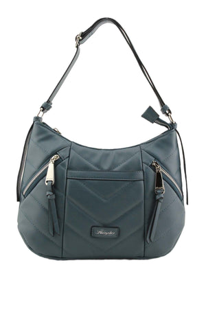 Carraig Donn Laja Quilted Shoulder Bag in Navy