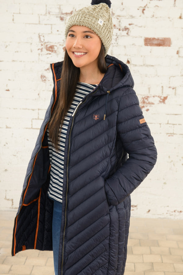 Carraig Donn Laurel Coat in Navy