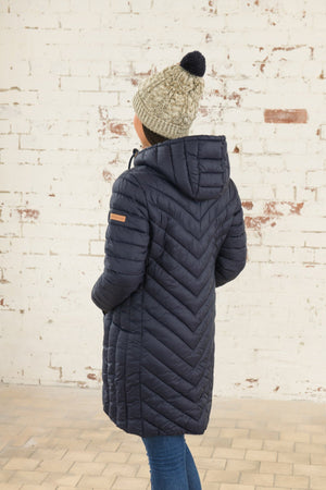 Carraig Donn Laurel Coat in Navy