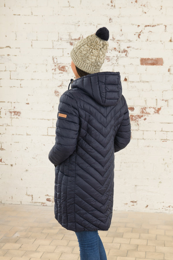 Carraig Donn Laurel Coat in Navy
