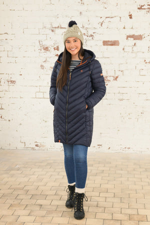 Carraig Donn Laurel Coat in Navy