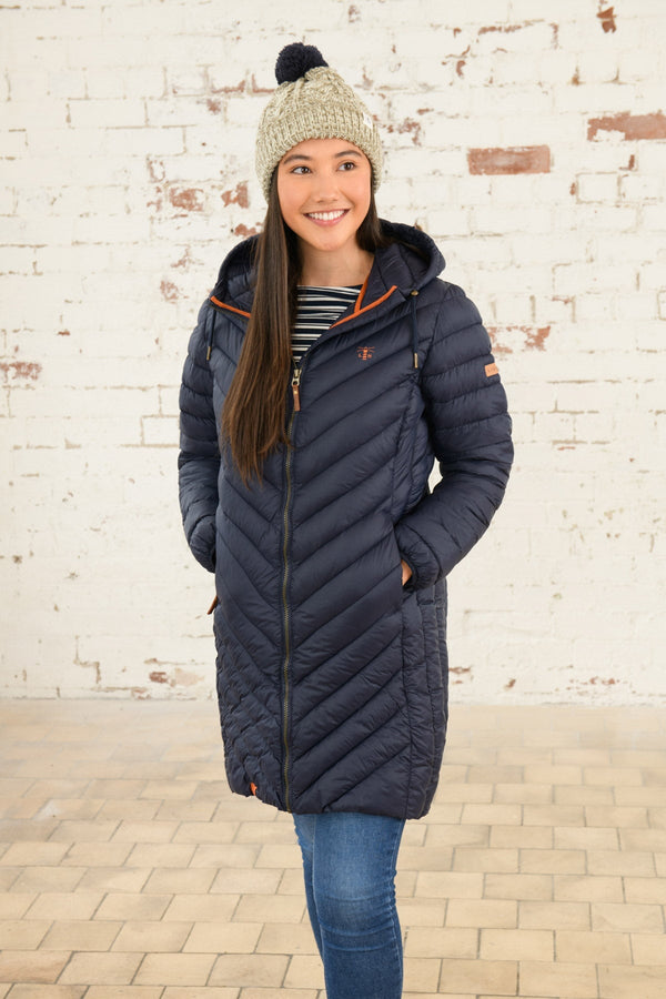 Carraig Donn Laurel Coat in Navy