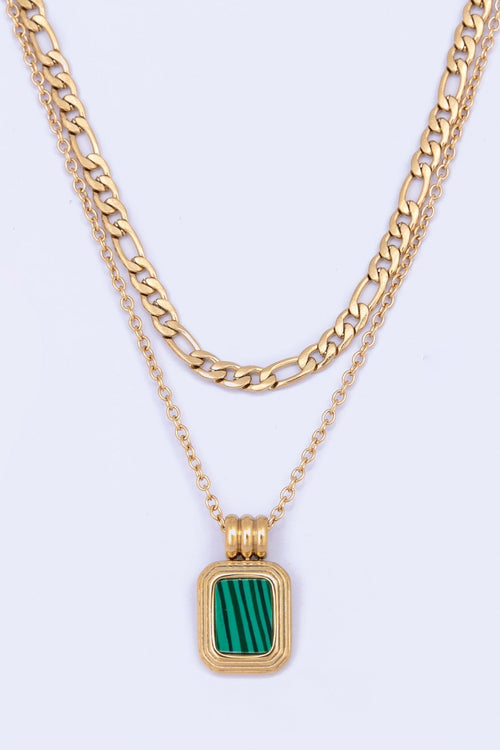 Layered Green Pendant