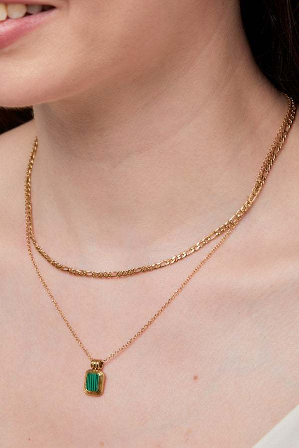 Carraig Donn Layered Green Pendant