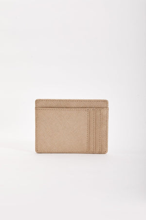 Carraig Donn Leather Card Holder in Gold