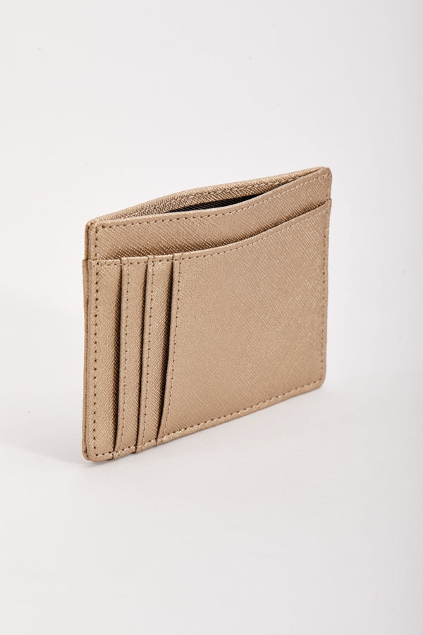 Carraig Donn Leather Card Holder in Gold