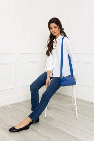 Carraig Donn Leather Cross Body in Blue