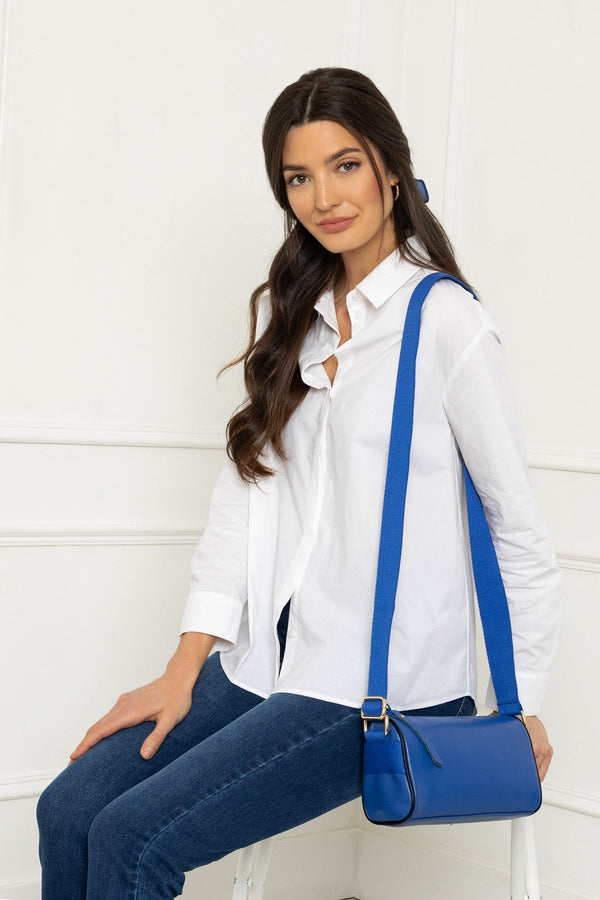 Carraig Donn Leather Cross Body in Blue