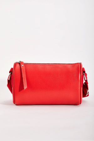 Carraig Donn Leather Cross Body in Red
