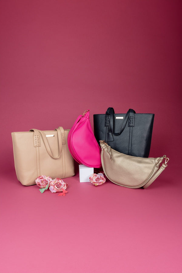 Carraig Donn Leather Look Everyday Tote in Beige