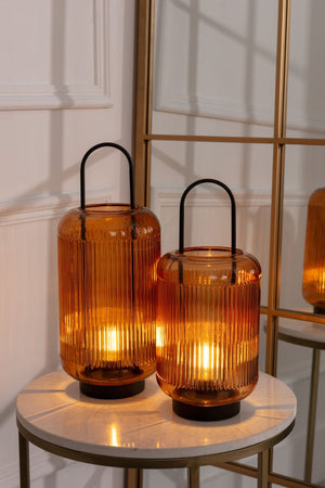 Carraig Donn Led Amber Glass Lamp