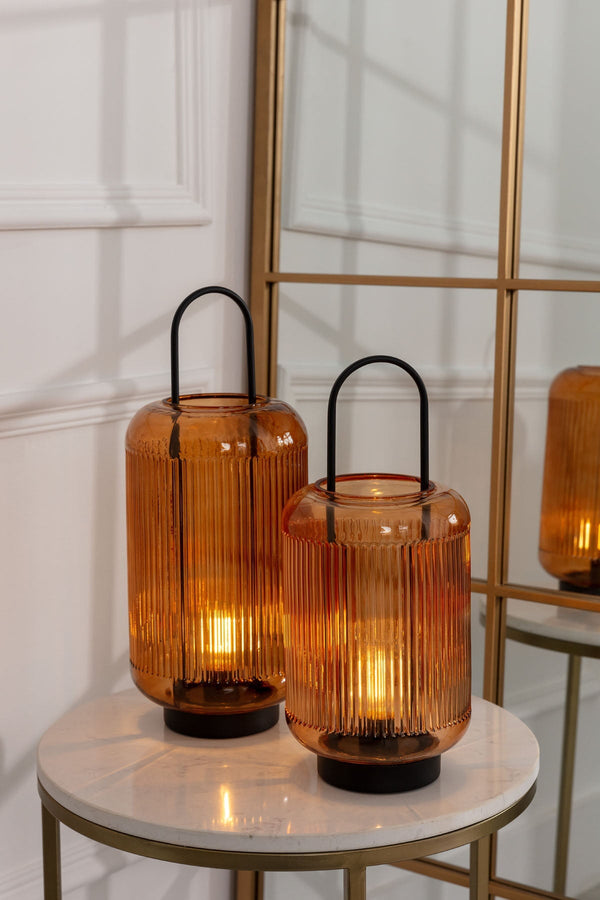 Carraig Donn Led Amber Glass Lamp