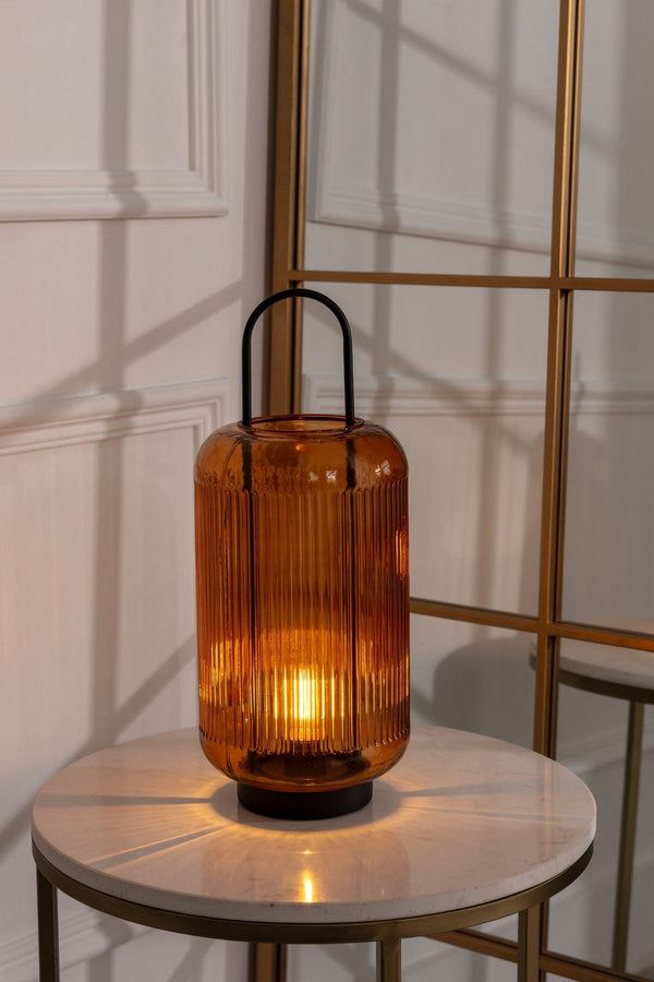 Carraig Donn Led Amber Glass Lamp